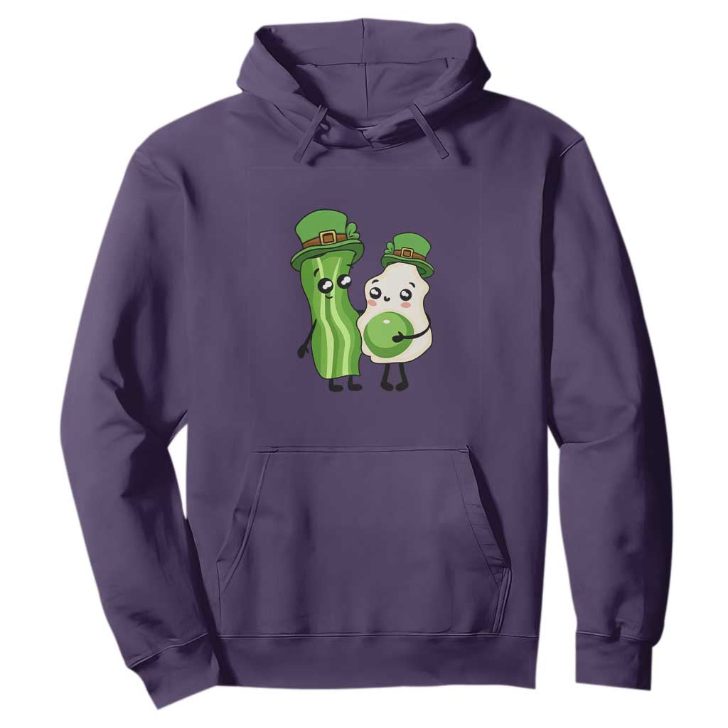 Cute Kids St. Patricks Day Hoodie Green Eggs Green Ham Smile Face Costume TS02 Purple Printyourwear
