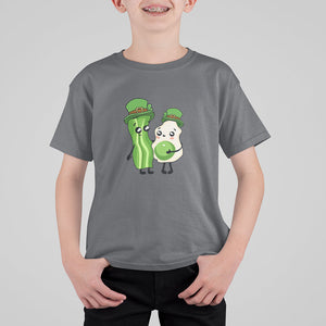 Cute Kids St. Patricks Day T Shirt For Kid Green Eggs Green Ham Smile Face Costume TS02 Charcoal Printyourwear
