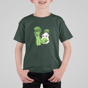 Cute Kids St. Patricks Day T Shirt For Kid Green Eggs Green Ham Smile Face Costume TS02 Dark Forest Green Printyourwear