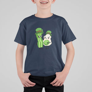 Cute Kids St. Patricks Day T Shirt For Kid Green Eggs Green Ham Smile Face Costume TS02 Navy Printyourwear