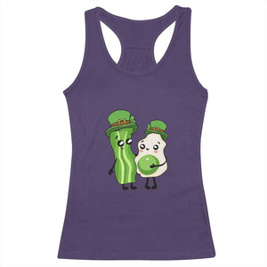 Cute Kids St Patricks Day Racerback Tank Top Green Eggs Green Ham Smile Face Costume TS02 Purple Print Your Wear