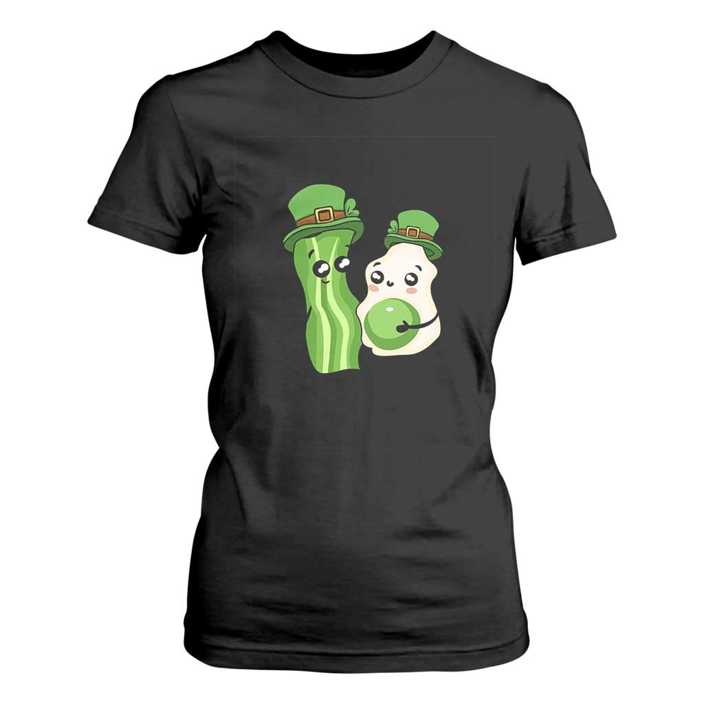 Cute Kids St Patricks Day T Shirt For Women Green Eggs Green Ham Smile Face Costume TS02 Black Print Your Wear