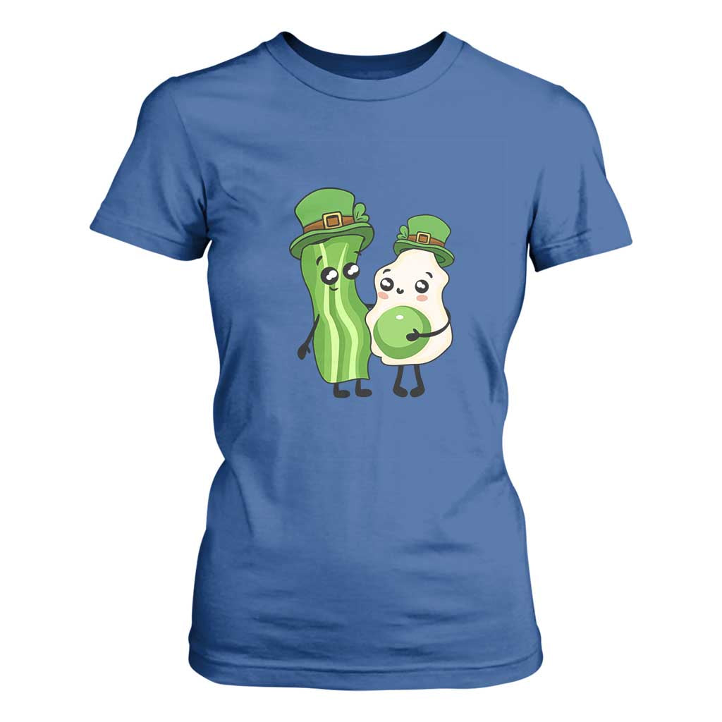 Cute Kids St Patricks Day T Shirt For Women Green Eggs Green Ham Smile Face Costume TS02 Royal Blue Print Your Wear