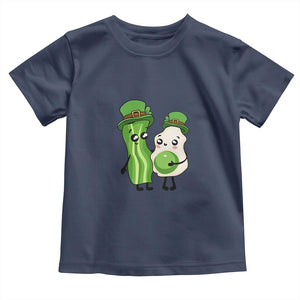 Cute Kids St Patricks Day Toddler T Shirt Green Eggs Green Ham Smile Face Costume TS02 Navy Print Your Wear