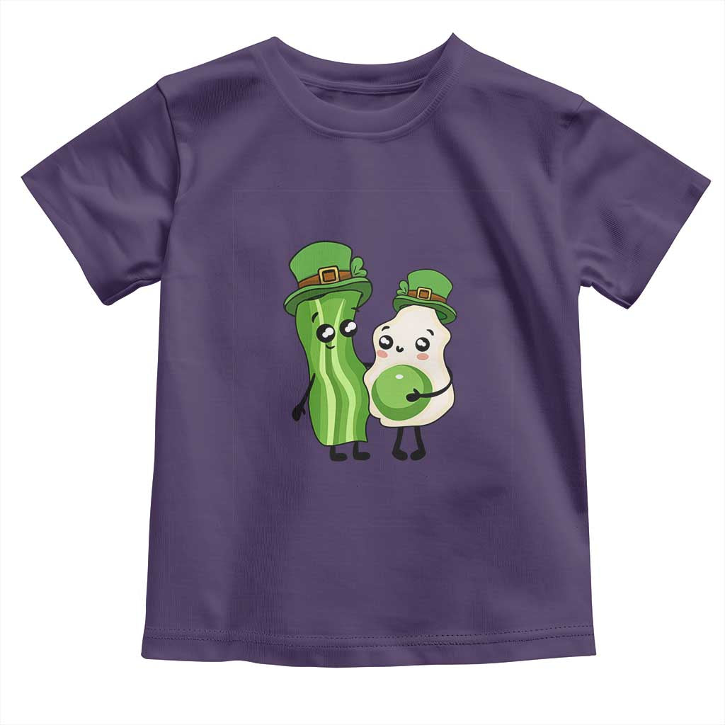 Cute Kids St Patricks Day Toddler T Shirt Green Eggs Green Ham Smile Face Costume TS02 Purple Print Your Wear