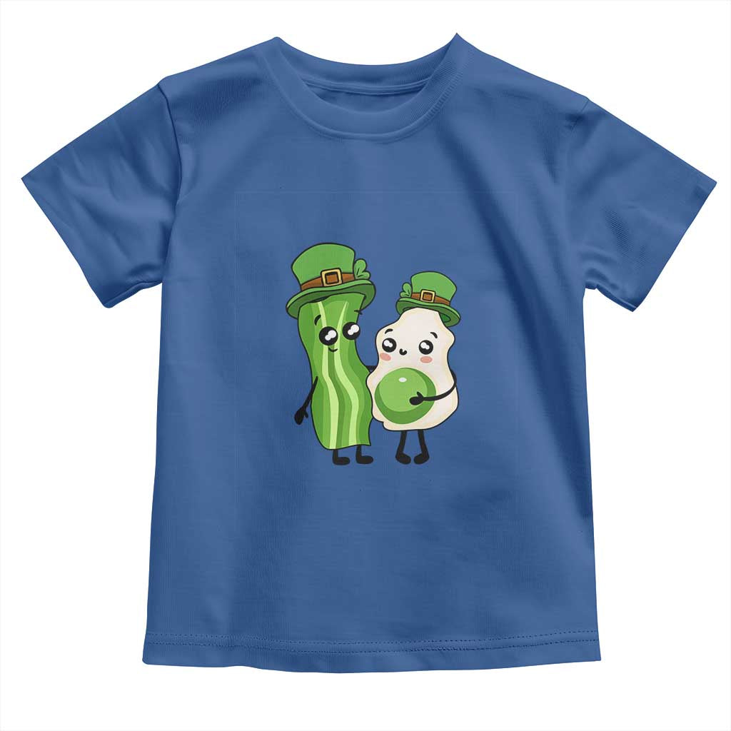 Cute Kids St Patricks Day Toddler T Shirt Green Eggs Green Ham Smile Face Costume TS02 Royal Blue Print Your Wear