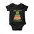 One Lucky Teacher St Patricks Day Baby Onesie Lepreachaun Hat with Books Reading TS02 Black Print Your Wear