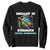 Turtle Autism Acceptance Sweatshirt Shelled In Strength TS02 Black Printyourwear