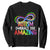 Autism Acceptance Sweatshirt Embrace The Amazing Spectrum Rainbow Infinity Symbol TS02 Black Printyourwear