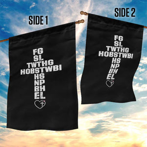 For God So Loved The World John 3 16 Acronym Christian Cross Garden Flag Faith Statement Inspirational Religious Gift TS02 Print Your Wear