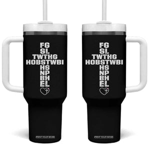 For God So Loved The World John 3 16 Acronym Christian Cross Tumbler With Handle Faith Statement Inspirational Religious Gift TS02 One Size: 40 oz Black Print Your Wear