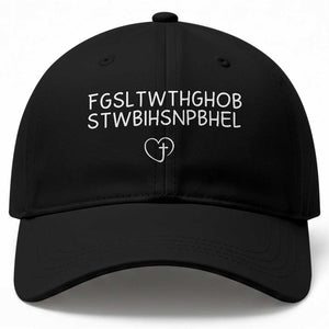 For God So Loved The World John 3 16 Christian Acronym Baseball Cap Subtle Faith Inspirational Believer Gift TS02 Print Your Wear