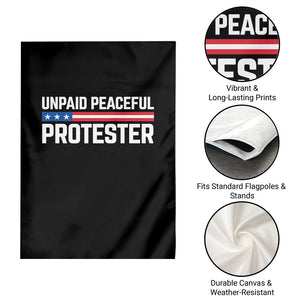 Unpaid Peaceful Protester Patriotic Stripe Garden Flag American Flag Activist TS02 Print Your Wear