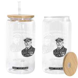 Funny Vintage Ship Captain Saying Glass Can No One Remembers the Icebergs You Did Not Hit Dark Humor TS02 Print Your Wear