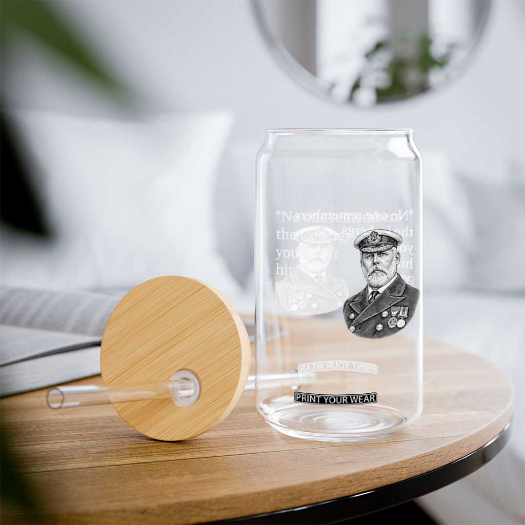 Funny Vintage Ship Captain Saying Glass Can No One Remembers the Icebergs You Did Not Hit Dark Humor TS02 Print Your Wear