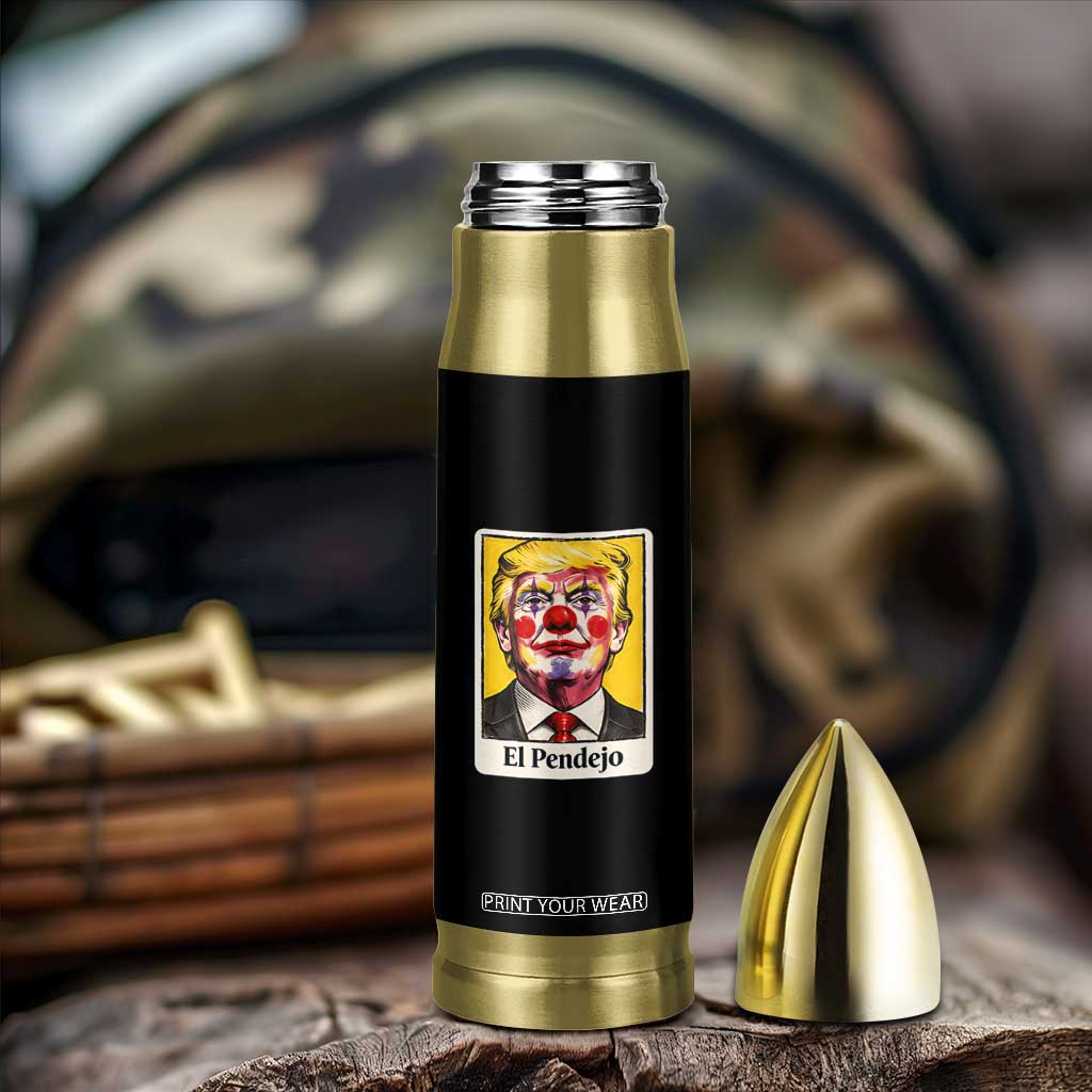 El Pendejo Clown Portrait Satire Bullet Tumbler Bold Political Humor Vintage Caricature TS02 Print Your Wear