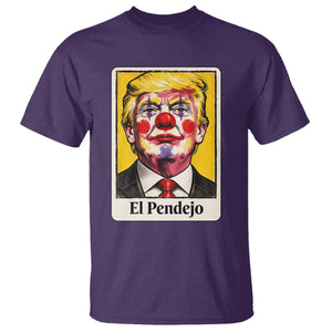 El Pendejo Clown Portrait Satire T Shirt Bold Political Humor Vintage Caricature TS02 Purple Print Your Wear