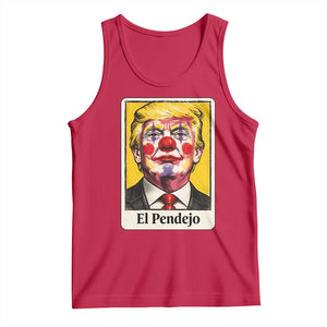 El Pendejo Clown Portrait Satire Tank Top Bold Political Humor Vintage Caricature TS02 Red Print Your Wear