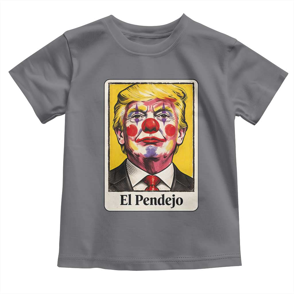 El Pendejo Clown Portrait Satire Toddler T Shirt Bold Political Humor Vintage Caricature TS02 Charcoal Print Your Wear