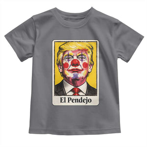 El Pendejo Clown Portrait Satire Toddler T Shirt Bold Political Humor Vintage Caricature TS02 Charcoal Print Your Wear