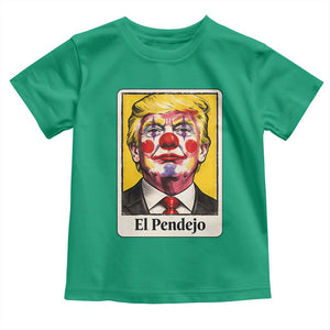 El Pendejo Clown Portrait Satire Toddler T Shirt Bold Political Humor Vintage Caricature TS02 Irish Green Print Your Wear