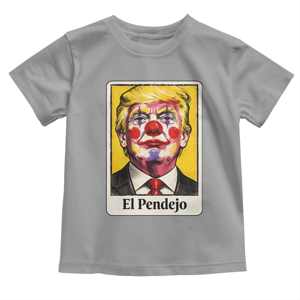 El Pendejo Clown Portrait Satire Toddler T Shirt Bold Political Humor Vintage Caricature TS02 Sport Gray Print Your Wear