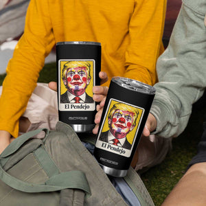 El Pendejo Clown Portrait Satire Tumbler Cup Bold Political Humor Vintage Caricature TS02 Print Your Wear