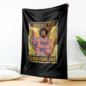 Justice for Lemon Pound Cake Vintage Retro Throw Blanket Funny Viral Hip Hop Meme Parody Internet Culture Fans TS02 Print Your Wear