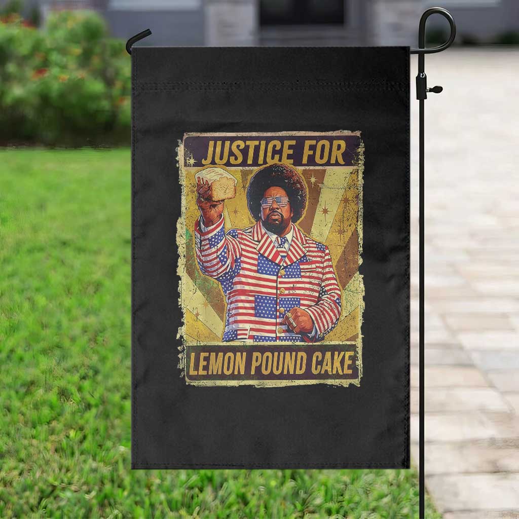 Justice for Lemon Pound Cake Vintage Retro Garden Flag Funny Viral Hip Hop Meme Parody Internet Culture Fans TS02 Print Your Wear