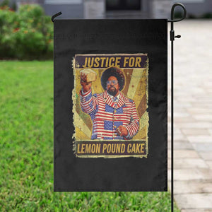 Justice for Lemon Pound Cake Vintage Retro Garden Flag Funny Viral Hip Hop Meme Parody Internet Culture Fans TS02 Print Your Wear