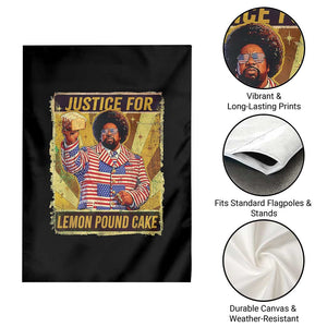 Justice for Lemon Pound Cake Vintage Retro Garden Flag Funny Viral Hip Hop Meme Parody Internet Culture Fans TS02 Print Your Wear