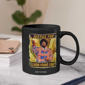 Justice for Lemon Pound Cake Vintage Retro Coffee Mug Funny Viral Hip Hop Meme Parody Internet Culture Fans TS02 Print Your Wear