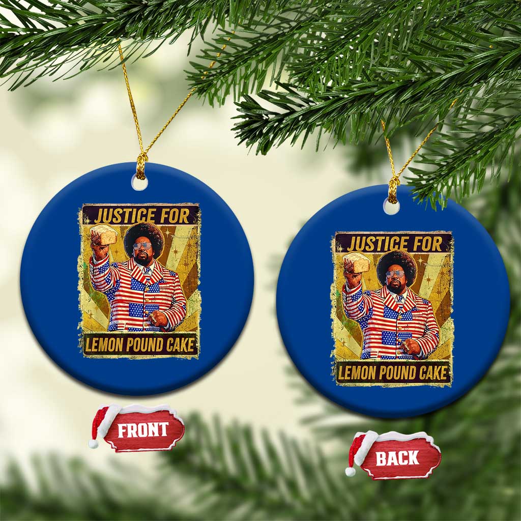 Justice for Lemon Pound Cake Vintage Retro Ceramic Ornament Funny Viral Hip Hop Meme Parody Internet Culture Fans TS02 1pc Blue Print Your Wear
