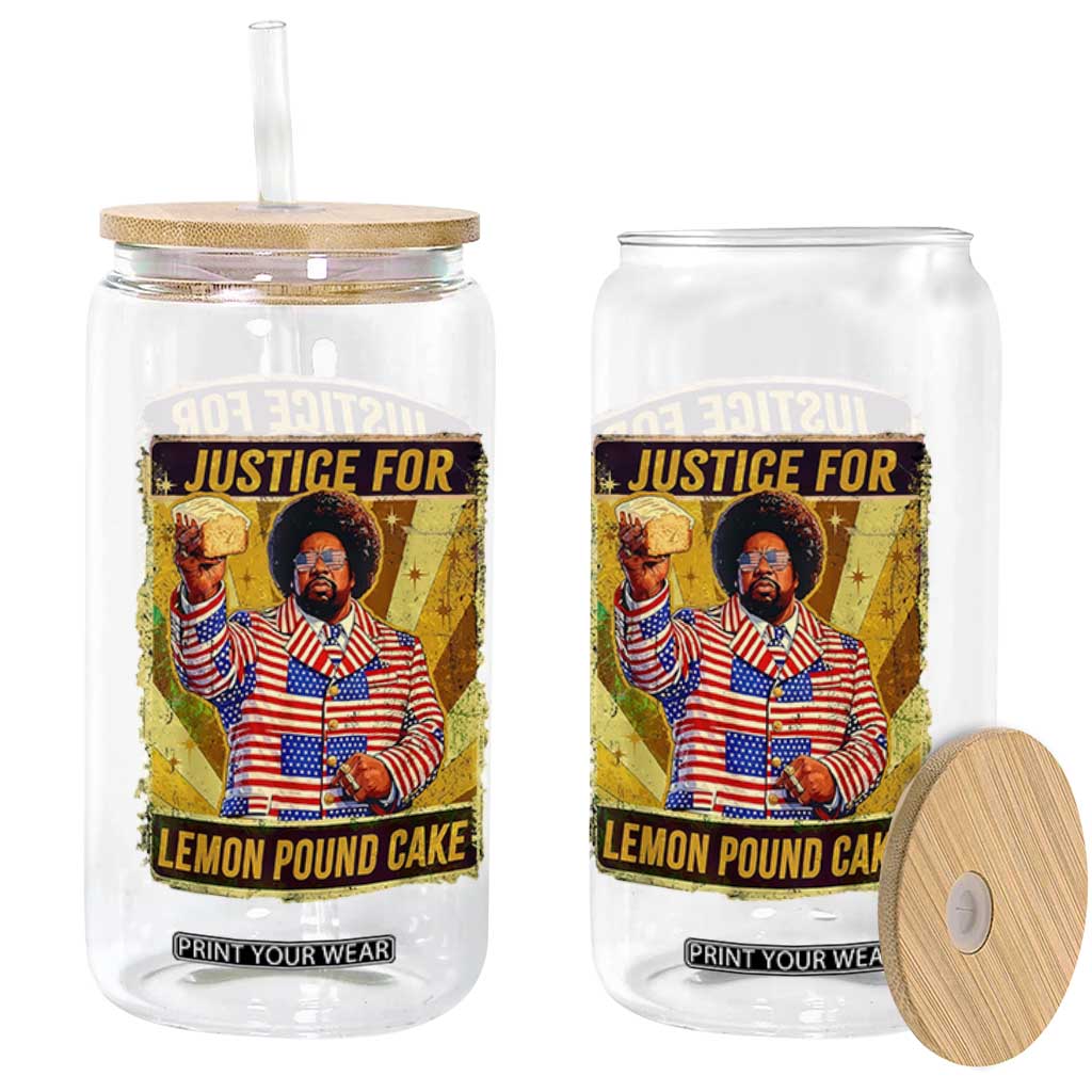 Justice for Lemon Pound Cake Vintage Retro Glass Can Funny Viral Hip Hop Meme Parody Internet Culture Fans TS02 Print Your Wear