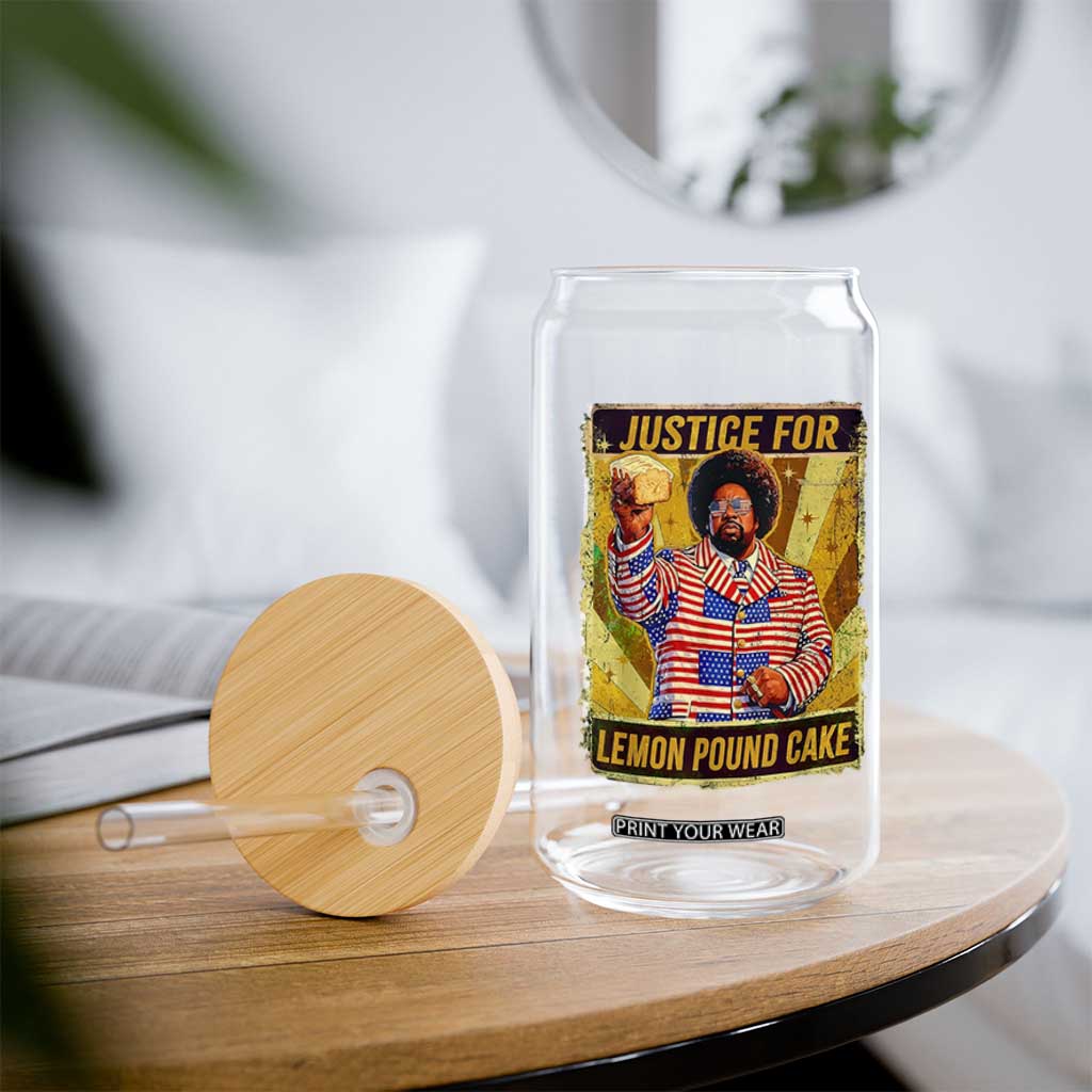 Justice for Lemon Pound Cake Vintage Retro Glass Can Funny Viral Hip Hop Meme Parody Internet Culture Fans TS02 Print Your Wear