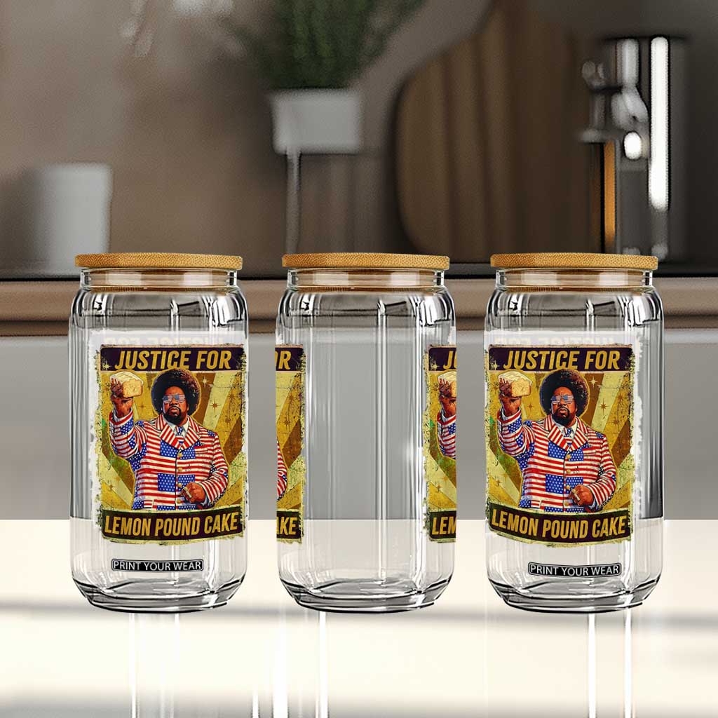 Justice for Lemon Pound Cake Vintage Retro Glass Can Funny Viral Hip Hop Meme Parody Internet Culture Fans TS02 Print Your Wear