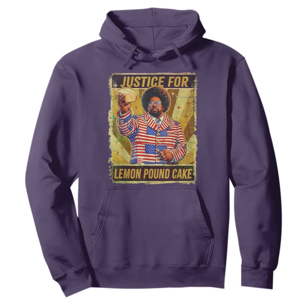 Justice for Lemon Pound Cake Vintage Retro Hoodie Funny Viral Hip Hop Meme Parody Internet Culture Fans TS02 Purple Print Your Wear