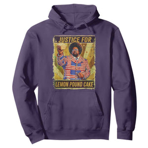 Justice for Lemon Pound Cake Vintage Retro Hoodie Funny Viral Hip Hop Meme Parody Internet Culture Fans TS02 Purple Print Your Wear