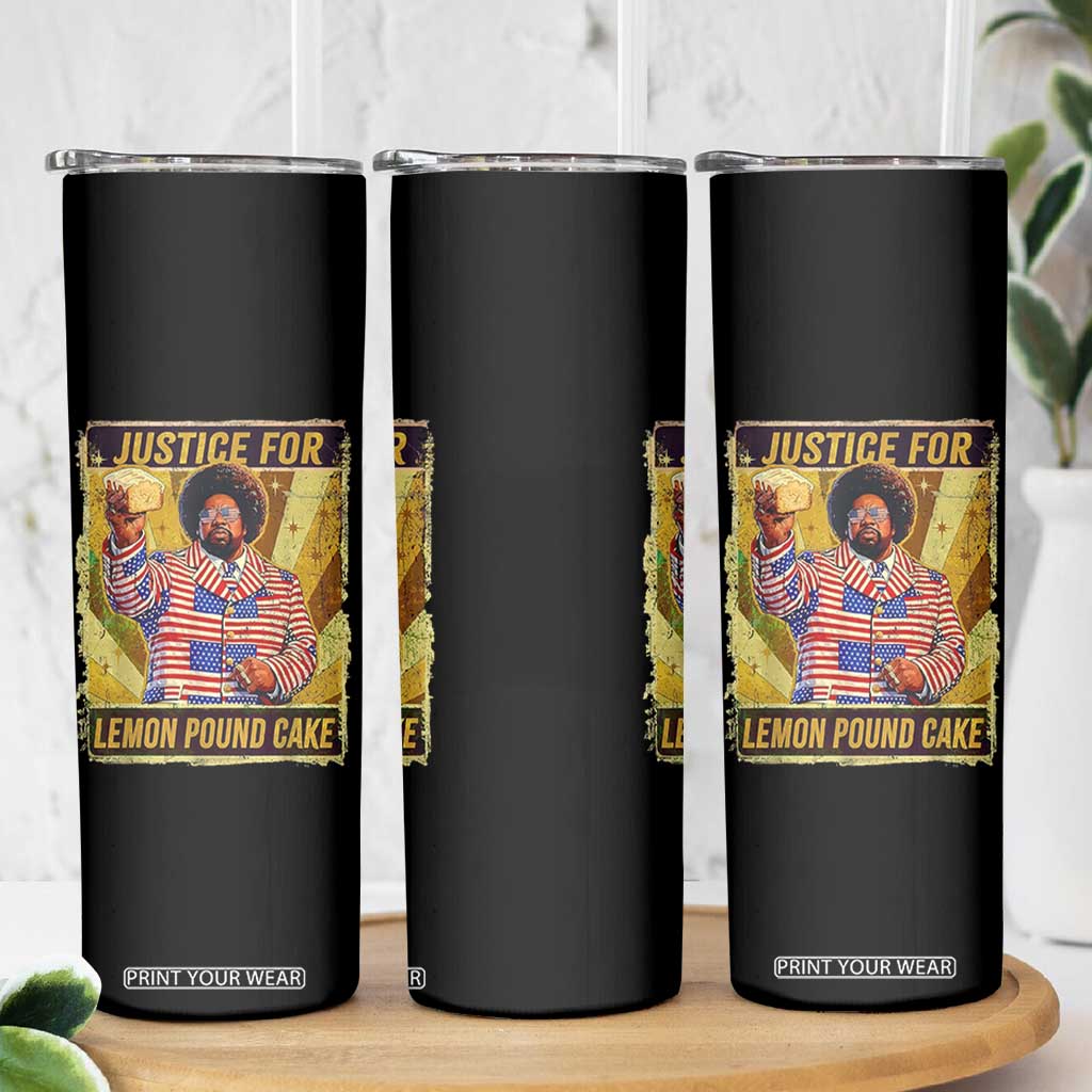 Justice for Lemon Pound Cake Vintage Retro Skinny Tumbler Funny Viral Hip Hop Meme Parody Internet Culture Fans TS02 Print Your Wear