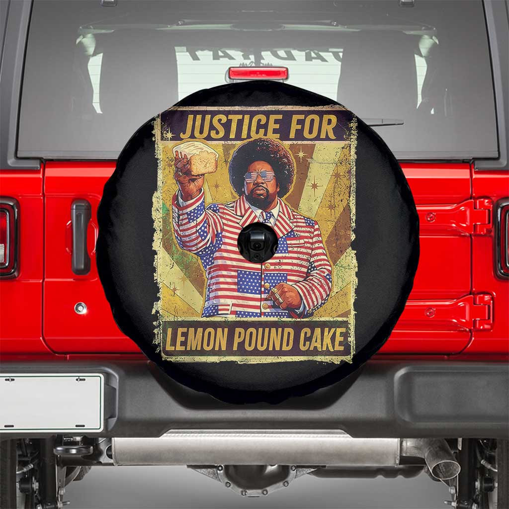 Justice for Lemon Pound Cake Vintage Retro Spare Tire Cover Funny Viral Hip Hop Meme Parody Internet Culture Fans TS02 Black Print Your Wear