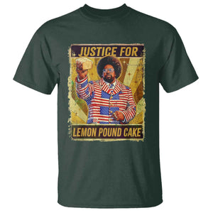 Justice for Lemon Pound Cake Vintage Retro T Shirt Funny Viral Hip Hop Meme Parody Internet Culture Fans TS02 Dark Forest Green Print Your Wear