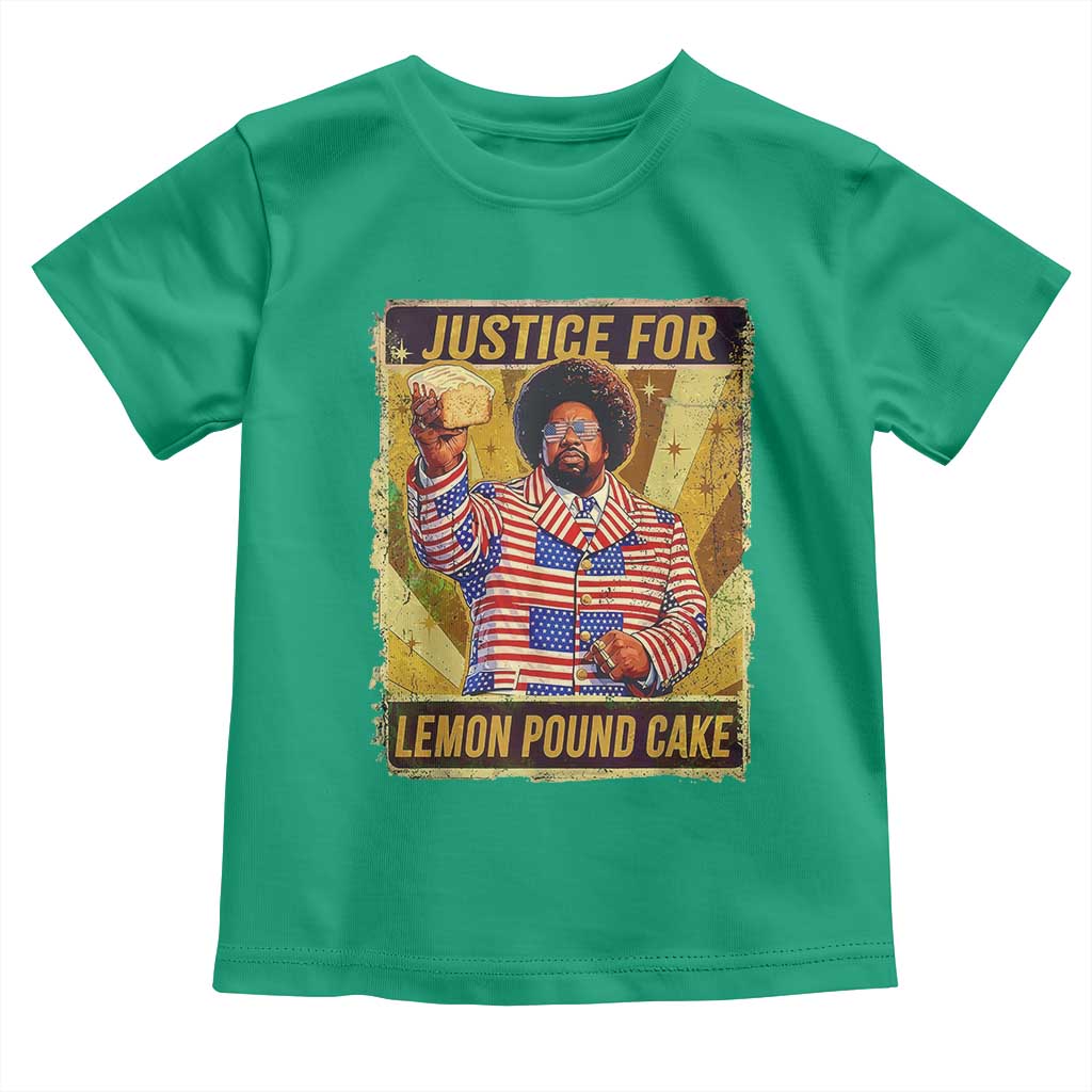 Justice for Lemon Pound Cake Vintage Retro Toddler T Shirt Funny Viral Hip Hop Meme Parody Internet Culture Fans TS02 Irish Green Print Your Wear