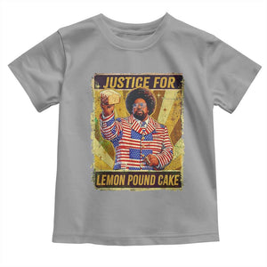 Justice for Lemon Pound Cake Vintage Retro Toddler T Shirt Funny Viral Hip Hop Meme Parody Internet Culture Fans TS02 Sport Gray Print Your Wear