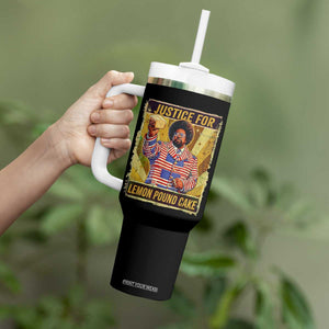 Justice for Lemon Pound Cake Vintage Retro Tumbler With Handle Funny Viral Hip Hop Meme Parody Internet Culture Fans TS02 Print Your Wear