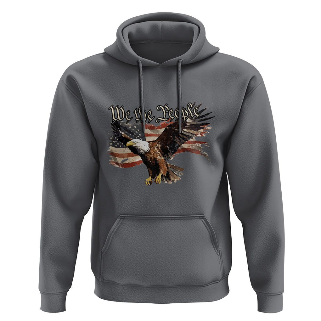 Patriotic American Eagle Hoodie We The People US Flag Freedom Tour 4th of July TS02 Charcoal Print Your Wear