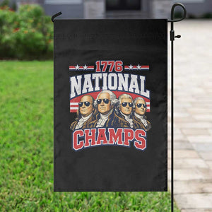 1776 National Champs Founding Fathers Graphic Garden Flag Funny George Washington and Presidents Sunglasses Sports Style Patriotic TS02 Print Your Wear