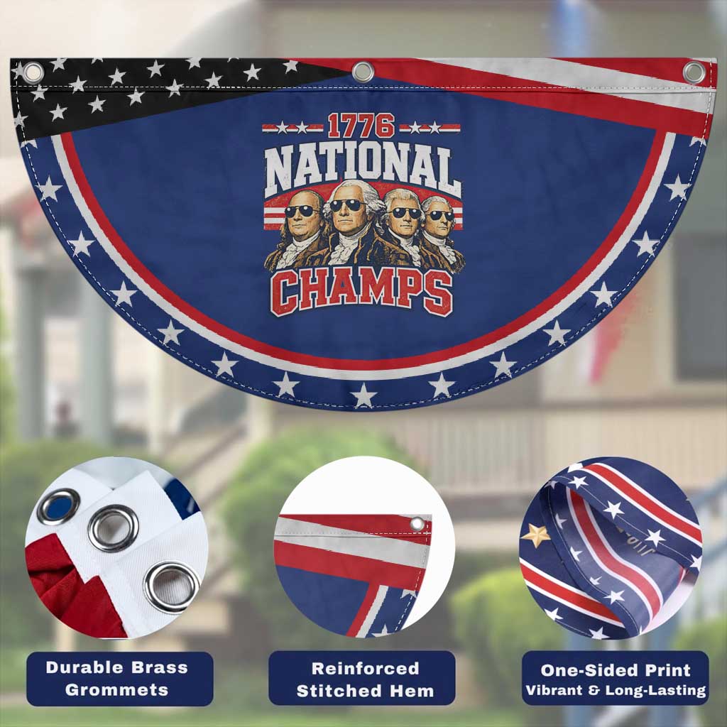 1776 National Champs Founding Fathers Graphic Patriotic Fan Flag Funny George Washington and Presidents Sunglasses Sports Style