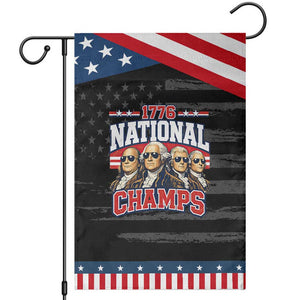 1776 National Champs Founding Fathers Graphic Patriotic Garden Flag Funny George Washington and Presidents Sunglasses Sports Style