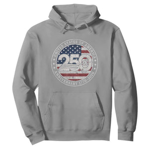 United States of America 250th Anniversary Vintage Seal Hoodie Distressed American Flag 1776 to 2026 Semiquincentennial Patriotic TS02 Sport Gray Print Your Wear