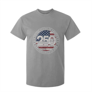 United States of America 250th Anniversary Vintage Seal T Shirt For Kid Distressed American Flag 1776 to 2026 Semiquincentennial Patriotic TS02 Sport Gray Print Your Wear